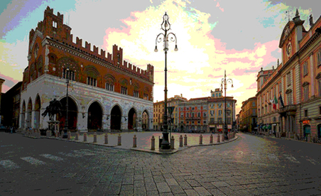 Piacenza centro storico - Piazza Cavalli